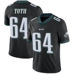 Youth Brett Toth Philadelphia Eagles No.64 Limited Alternate Vapor Untouchable Jersey - Black