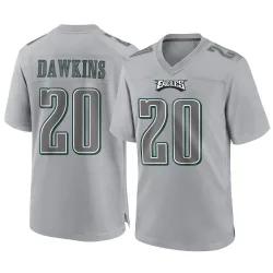 Youth Brian Dawkins Philadelphia Eagles No.20 Game Atmosphere Fashion Jersey - Gray
