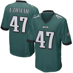 Youth C.J. Uzomah Philadelphia Eagles No.47 Game Team Color Jersey - Green