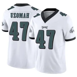Youth C.J. Uzomah Philadelphia Eagles No.47 Limited Vapor F.U.S.E. Jersey - White