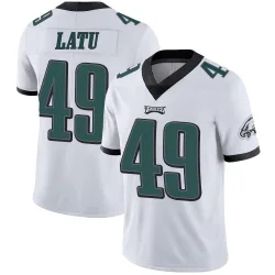 Youth Cameron Latu Philadelphia Eagles No.49 Limited Vapor Untouchable Jersey - White