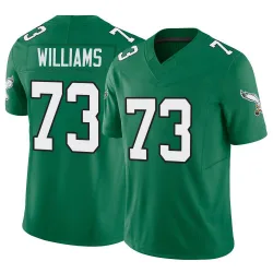 Youth Cameron Williams Philadelphia Eagles No.73 Limited Kelly Alternate Vapor F.U.S.E. Jersey - Green
