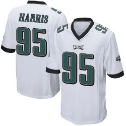 Youth Charles Harris Philadelphia Eagles No.95 Game Jersey - White