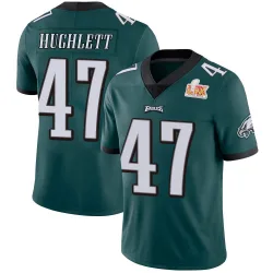Youth Charley Hughlett Philadelphia Eagles No.47 Limited Midnight Team Color Vapor Untouchable Super Bowl LIX Jersey - Green