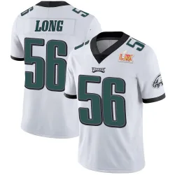 Youth Chris Long Philadelphia Eagles No.56 Limited Vapor Untouchable Super Bowl LIX Jersey - White