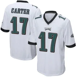 Youth Cris Carter Philadelphia Eagles No.17 Game Jersey - White