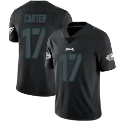 Youth Cris Carter Philadelphia Eagles No.17 Limited Jersey - Black Impact