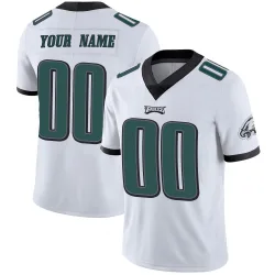 Youth Custom Philadelphia Eagles No.00 Limited Vapor Untouchable Jersey - White