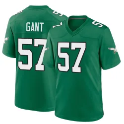 Youth Dallas Gant Philadelphia Eagles No.57 Game Kelly Alternate Jersey - Green