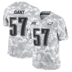 Youth Dallas Gant Philadelphia Eagles No.57 Limited 2024 Salute to Service Jersey - Arctic Camo
