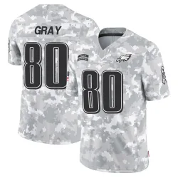 Youth Danny Gray Philadelphia Eagles No.80 Limited 2024 Salute to Service Jersey - Arctic Camo