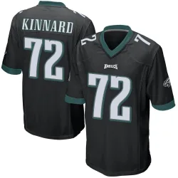 Youth Darian Kinnard Philadelphia Eagles No.72 Game Alternate Jersey - Black