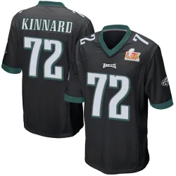 Youth Darian Kinnard Philadelphia Eagles No.72 Game Alternate Super Bowl LIX Jersey - Black