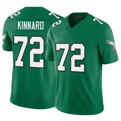 Youth Darian Kinnard Philadelphia Eagles No.72 Limited Kelly Alternate Vapor F.U.S.E. Jersey - Green