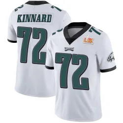 Youth Darian Kinnard Philadelphia Eagles No.72 Limited Vapor Untouchable Super Bowl LIX Jersey - White