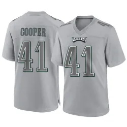 Youth Darius Cooper Philadelphia Eagles No.41 Game Atmosphere Fashion Jersey - Gray