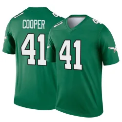 Youth Darius Cooper Philadelphia Eagles No.41 Legend Kelly Alternate Jersey - Green