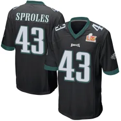 Youth Darren Sproles Philadelphia Eagles No.43 Game Alternate Super Bowl LIX Jersey - Black