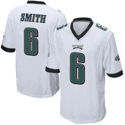 Youth DeVonta Smith Philadelphia Eagles No.6 Game Jersey - White