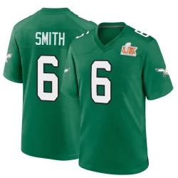Youth DeVonta Smith Philadelphia Eagles No.6 Game Kelly Alternate Super Bowl LIX Jersey - Green
