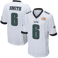 Youth DeVonta Smith Philadelphia Eagles No.6 Game Super Bowl LIX Jersey - White