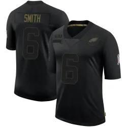 Youth DeVonta Smith Philadelphia Eagles No.6 Limited 2020 Salute To Service Jersey - Black