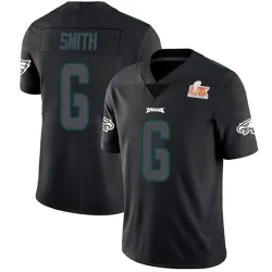 Youth DeVonta Smith Philadelphia Eagles No.6 Limited Super Bowl LIX Jersey - Black Impact