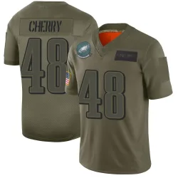 Youth Don Cherry Philadelphia Eagles No.48 Limited 2019 Salute to Service Jersey - Camo