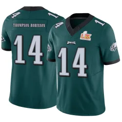 Youth Dorian Thompson-Robinson Philadelphia Eagles No.14 Limited Vapor F.U.S.E. Super Bowl LIX Jersey - Green