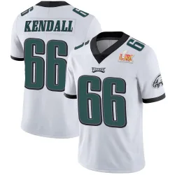 Youth Drew Kendall Philadelphia Eagles No.66 Limited Vapor Untouchable Super Bowl LIX Jersey - White