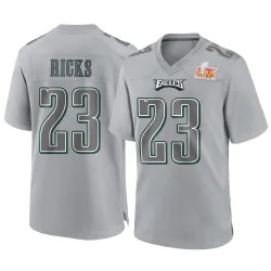 Youth Eli Ricks Philadelphia Eagles No.23 Game Atmosphere Fashion Super Bowl LIX Jersey - Gray