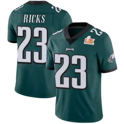 Youth Eli Ricks Philadelphia Eagles No.23 Limited Midnight Team Color Vapor Untouchable Super Bowl LIX Jersey - Green