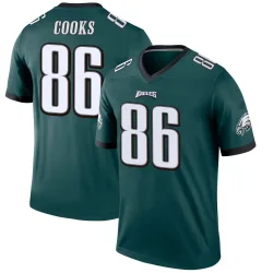Youth Elijah Cooks Philadelphia Eagles No.86 Legend Jersey - Green