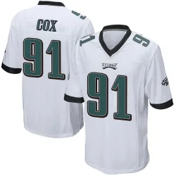 Youth Fletcher Cox Philadelphia Eagles No.91 Game Jersey - White