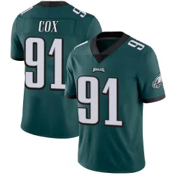 Youth Fletcher Cox Philadelphia Eagles No.91 Limited Midnight Team Color Vapor Untouchable Jersey - Green