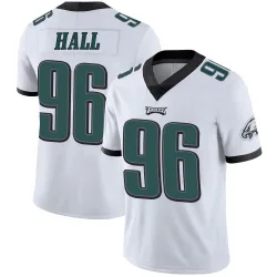 Youth Gabe Hall Philadelphia Eagles No.96 Limited Vapor Untouchable Jersey - White