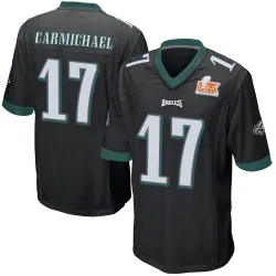 Youth Harold Carmichael Philadelphia Eagles No.17 Game Alternate Super Bowl LIX Jersey - Black