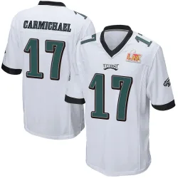 Youth Harold Carmichael Philadelphia Eagles No.17 Game Super Bowl LIX Jersey - White