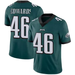 Youth Herman Edwards Philadelphia Eagles No.46 Limited Midnight Team Color Vapor Untouchable Jersey - Green