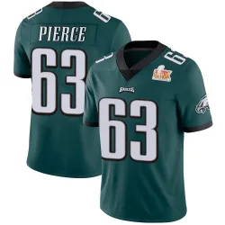 Youth Hollin Pierce Philadelphia Eagles No.63 Limited Midnight Team Color Vapor Untouchable Super Bowl LIX Jersey - Green