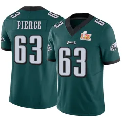 Youth Hollin Pierce Philadelphia Eagles No.63 Limited Vapor F.U.S.E. Super Bowl LIX Jersey - Green