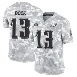 Youth Ian Book Philadelphia Eagles No.13 Limited 2024 Salute to Service Jersey - Arctic Camo