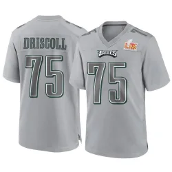 Youth Jack Driscoll Philadelphia Eagles No.75 Game Atmosphere Fashion Super Bowl LIX Jersey - Gray