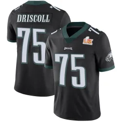 Youth Jack Driscoll Philadelphia Eagles No.75 Limited Alternate Vapor Untouchable Super Bowl LIX Jersey - Black