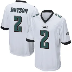 Youth Jahan Dotson Philadelphia Eagles No.2 Game Jersey - White