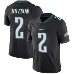 Youth Jahan Dotson Philadelphia Eagles No.2 Limited Alternate Vapor Untouchable Jersey - Black