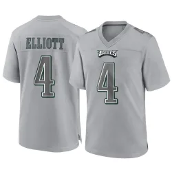 Youth Jake Elliott Philadelphia Eagles No.4 Game Atmosphere Fashion Jersey - Gray