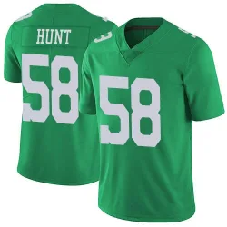 Youth Jalyx Hunt Philadelphia Eagles No.58 Limited Vapor Untouchable Jersey - Green
