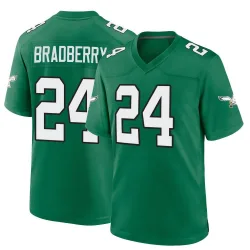 Youth James Bradberry IV Philadelphia Eagles No.24 Game Kelly Alternate Jersey - Green