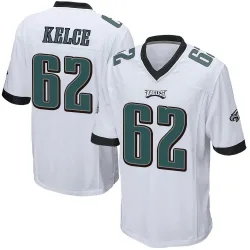 Youth Jason Kelce Philadelphia Eagles No.62 Game Jersey - White